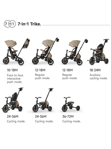 QPlay Comfo Max 7in1 Tricycle