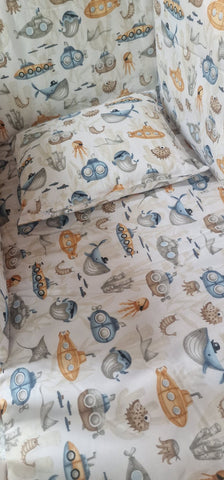 Mk Collection Bed Quilt & Pillow Emprime Cotton