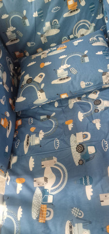 Mk Collection Bed Quilt & Pillow Emprime Cotton