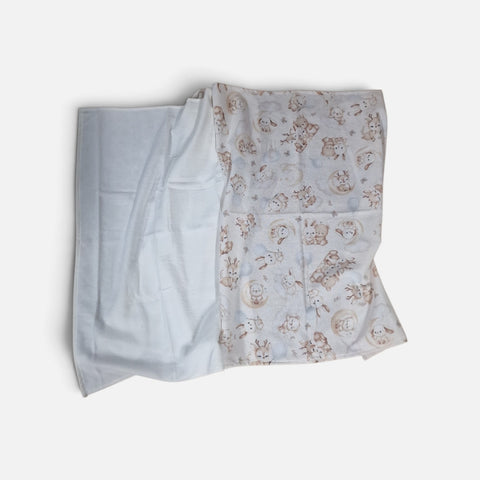 mk Collection Multipurpose Flannel Baby Sheet/Hospital Swaddle Winter  (6pc Set)
