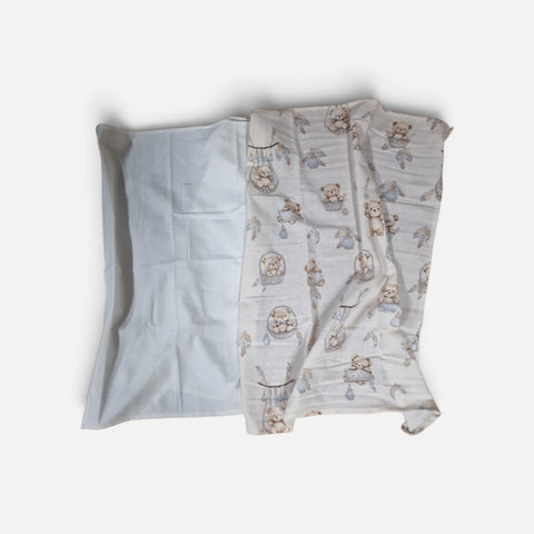 mk Collection Multipurpose Flannel Baby Sheet/Hospital Swaddle Winter  (6pc Set)