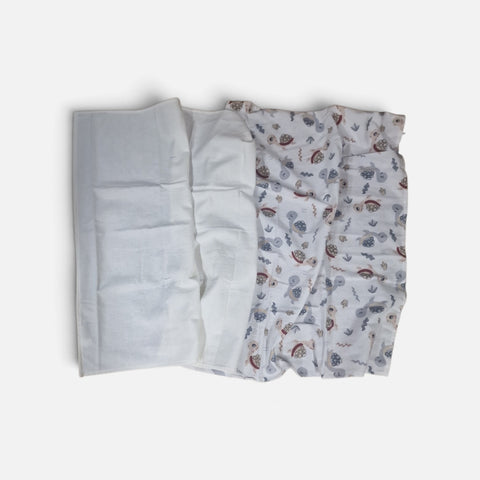 mk Collection Multipurpose Flannel Baby Sheet/Hospital Swaddle Winter  (6pc Set)