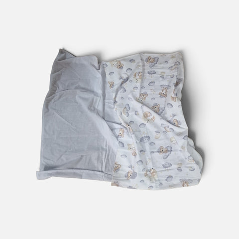 mk Collection Multipurpose Flannel Baby Sheet/Hospital Swaddle Winter  (6pc Set)