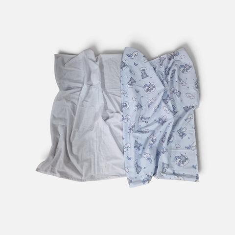 mk Collection Multipurpose Flannel Baby Sheet/Hospital Swaddle Winter  (6pc Set)