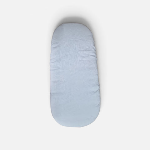 Mk Collection Muslin Fitted Carrycot Sheets - 2pcs Fitted