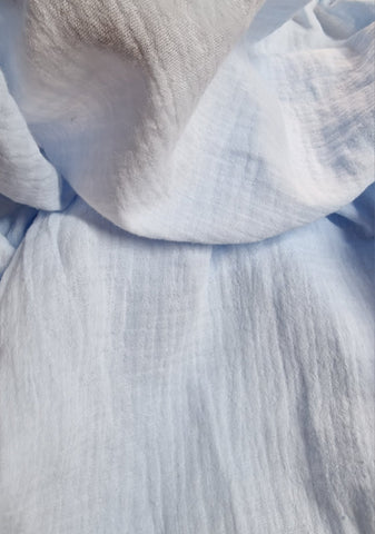 Mk Collection Muslin Fitted Carrycot Sheets - 2pcs Fitted