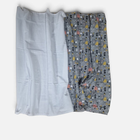 mk Collection Multipurpose Flannel Baby Sheet/Hospital Swaddle Winter  (6pc Set)