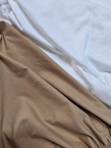 Mk Collection Jersey Fitted Carrycot Sheets - 2pcs Fitted