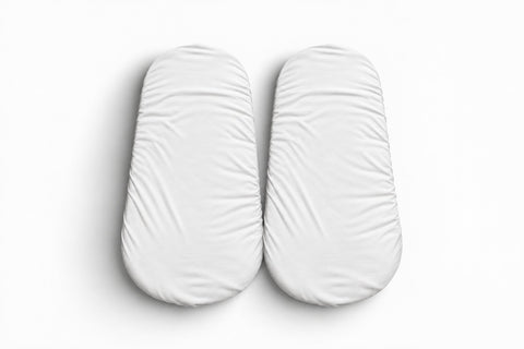 Mk Collection Jersey Fitted Carrycot Sheets - 2pcs Fitted