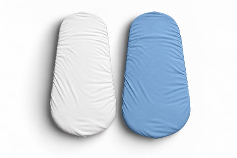 Mk Collection Jersey Fitted Carrycot Sheets - 2pcs Fitted