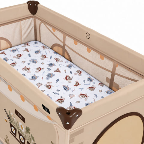 Mk Collection Baby Playpen Winter Bed Sheet – 60 × 120 cm, 1 PC, Flannel