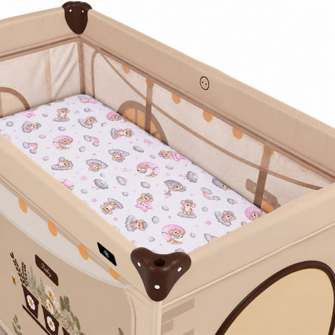 Mk Collection Baby Bed/Cot Winter Bed Sheet – 70 × 140 cm, 1 PC, Flannel
