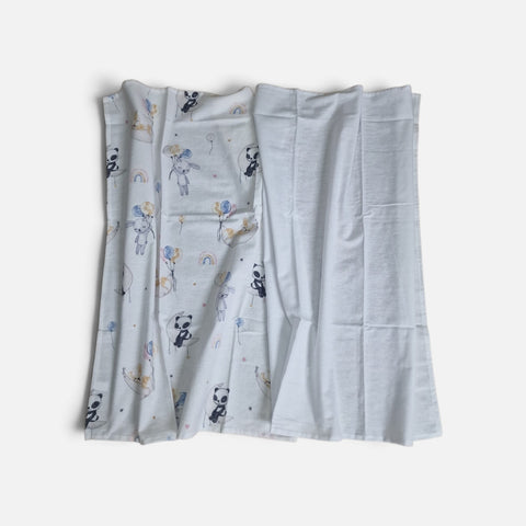mk Collection Multipurpose Flannel Baby Sheet/Hospital Swaddle Winter  (6pc Set)
