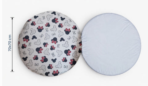 Mk Collection Baby Round 70cm Ø fitted sheets, Winter flannel 2 pcs