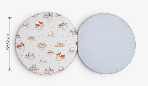 Mk Collection Baby Round 70cm Ø fitted sheets, Winter flannel 2 pcs