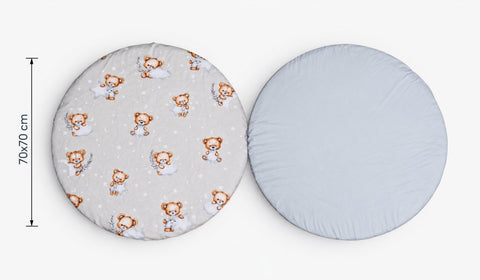 Mk Collection Baby Round 70cm Ø fitted sheets, Winter flannel 2 pcs