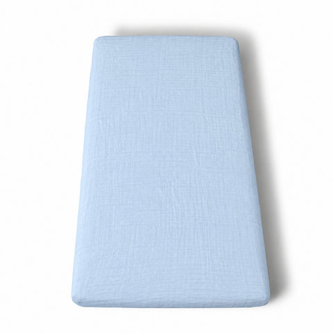 Mk Collection Muslin Fitted 50x90cm Side bed Sheets - 2pcs Fitted