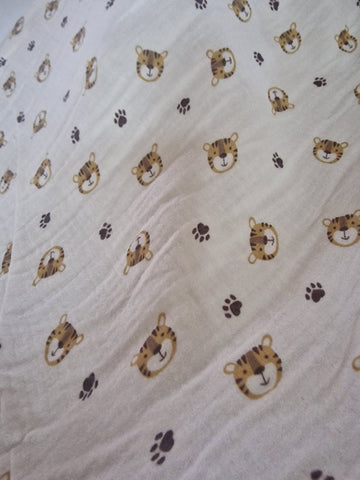 Mk Collection Muslin Fitted 50x90cm Side bed Sheets - 2pcs Fitted