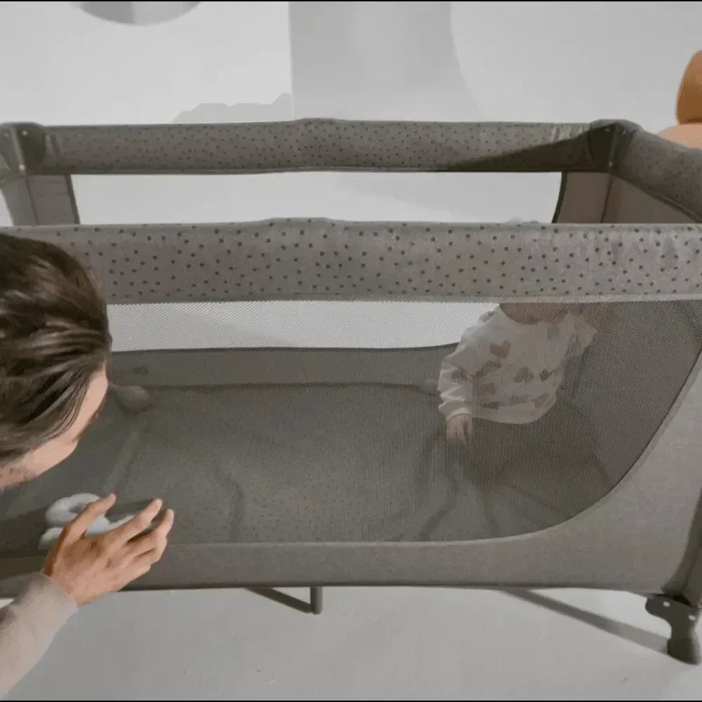 Klnderkraft travel cot Joy2 with accesories Dark Grey - Mari Kali Stores Cyprus