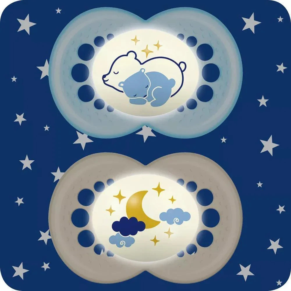 MAM - MAM night soother 16m+ 2-pcs - Mari Kali Stores Cyprus